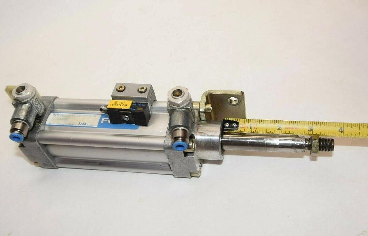 Used FESTO DNU-40-60 PPV-A 12Bar 174psi 40mm Bore 60mm Stroke Air Cylinder