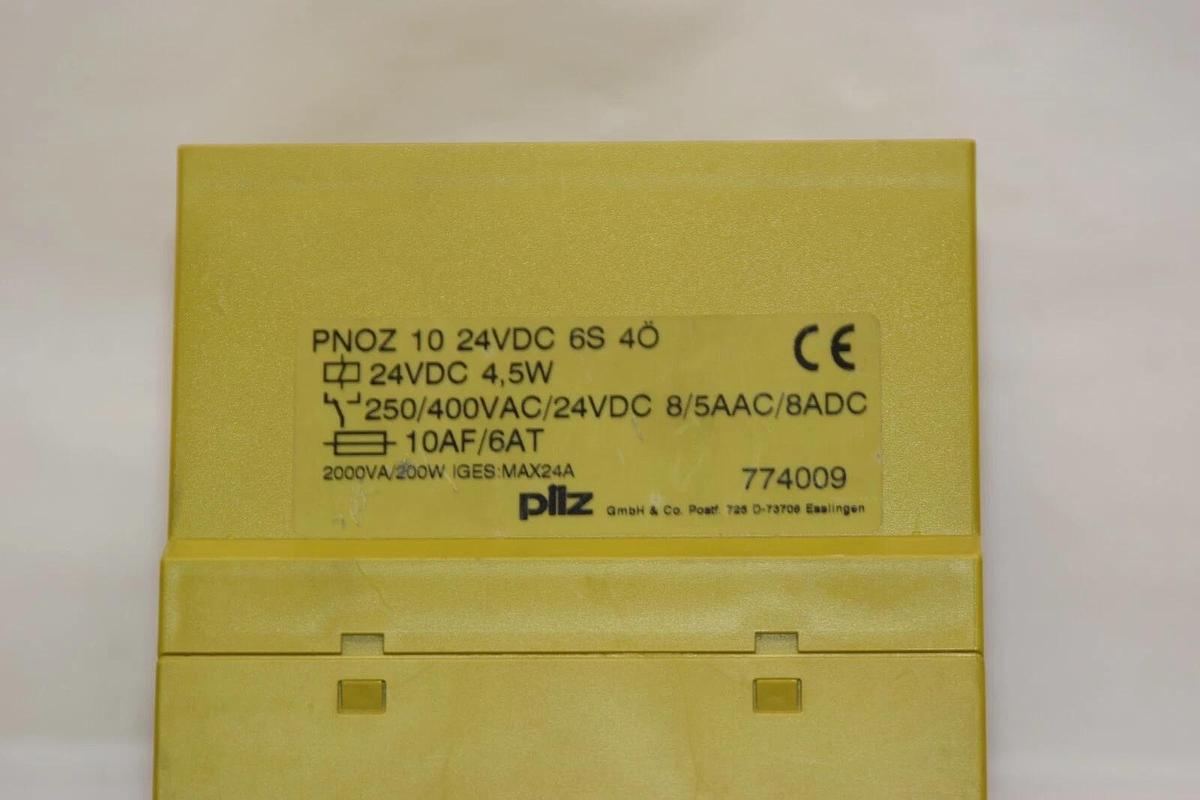 Used PILZ PNOZ 10 24Vdc 4,5W 774009 Safety Relay