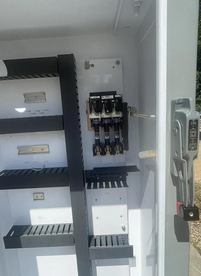 Used SCE-72XM2818 ENCLOSURE CABINET, Square D 30A disconnect switch 72"x 28"x 18"