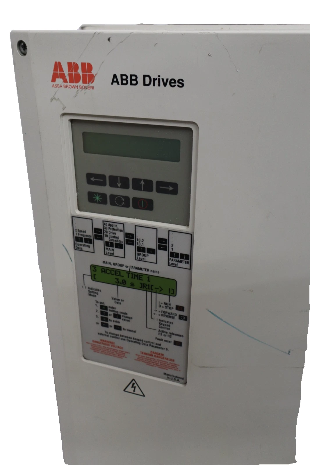 Used ABB Drive ACS500 ACS501-025-4-00P51 440-500vac 3p ACS501-025-4-00P51 25hp 30hp