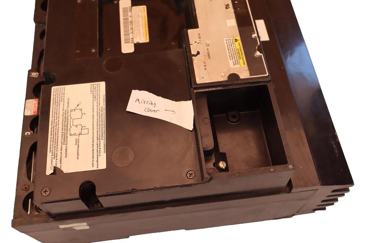 Used Square D 1200Amp SL1200 Circuit Breaker 1200A Frame 600V 3Pole (Missing Cover)