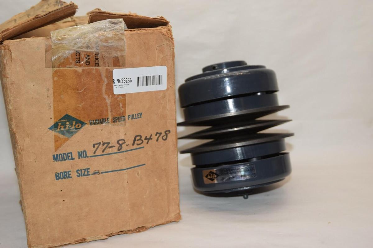 (NEW) HI-LO Model 255  77-8-B478 778B478 1" Bore Variable Speed Pulley