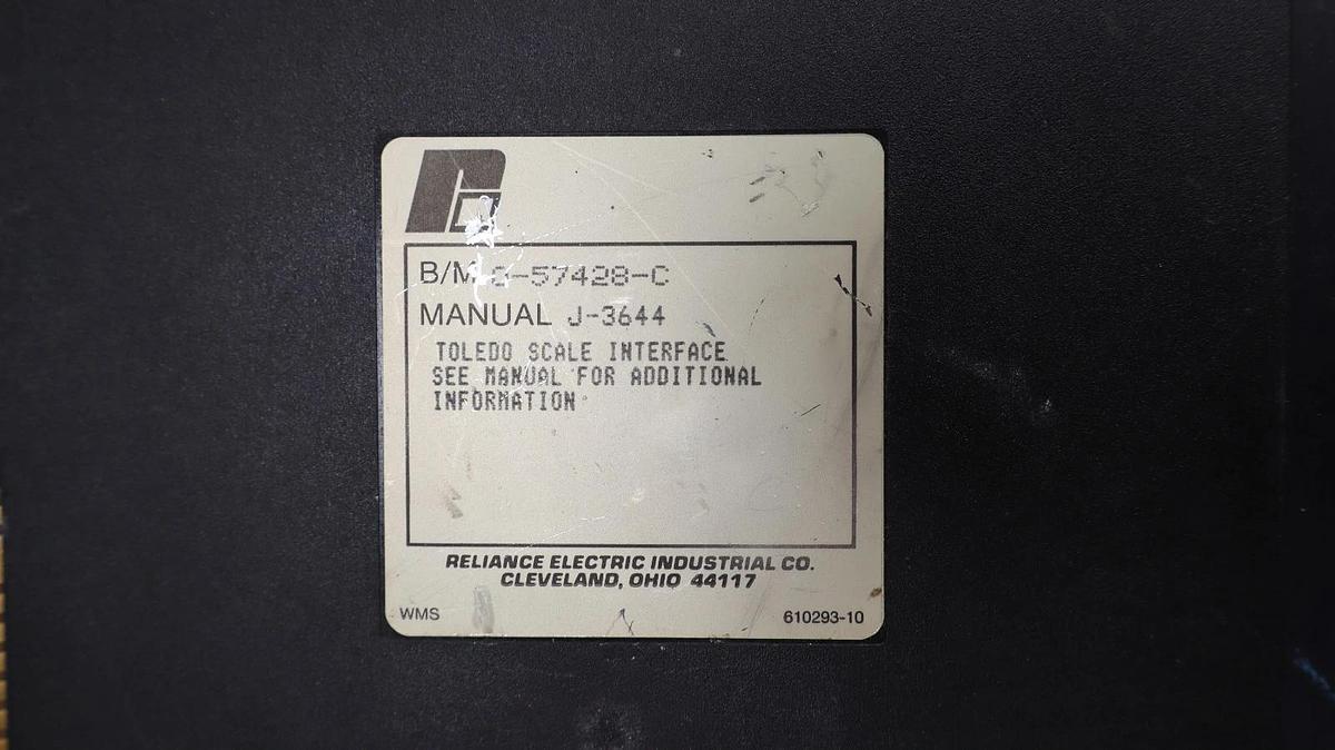 Used Reliance Electric Toledo Scale Interface Module 57428 0-57428-C J-3644
