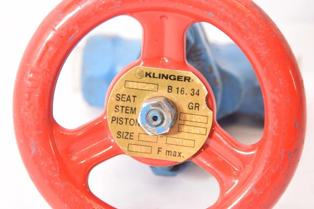 (NEW) KLINGER 900CWP-B16.34 900CWPB1634 1/2" Piston Valve