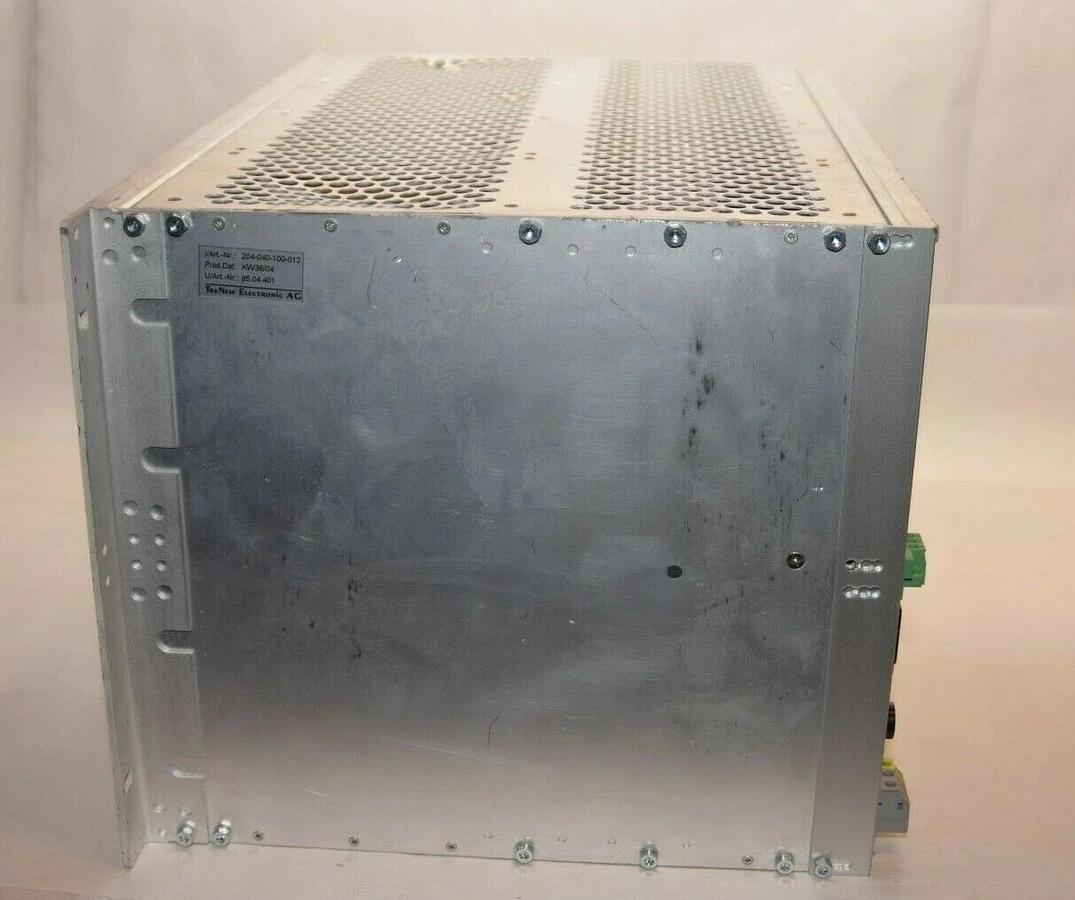 Used VIBRO-METER 204-040-100-012 KW38/04 VM600 P1-P2 Back Plane Rack