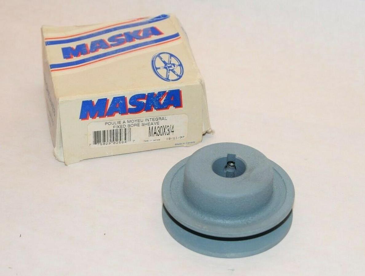(NEW) MASKA MA30X3/4 3/4" Bore Single Groove Pulley