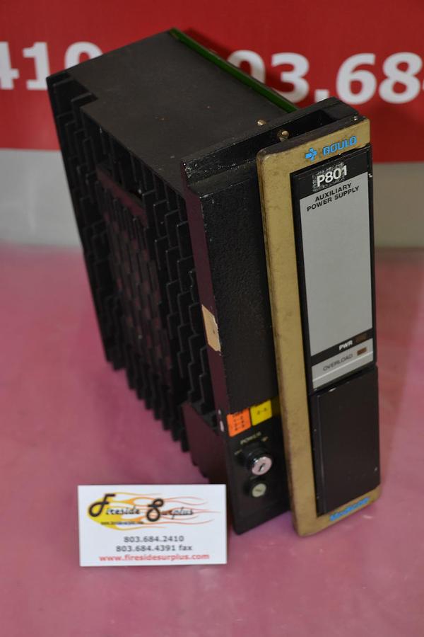 Used GOULD MODICON AUXILIARY POWER SUPPLY AS-P801-001 AS P801 001 ASP801001