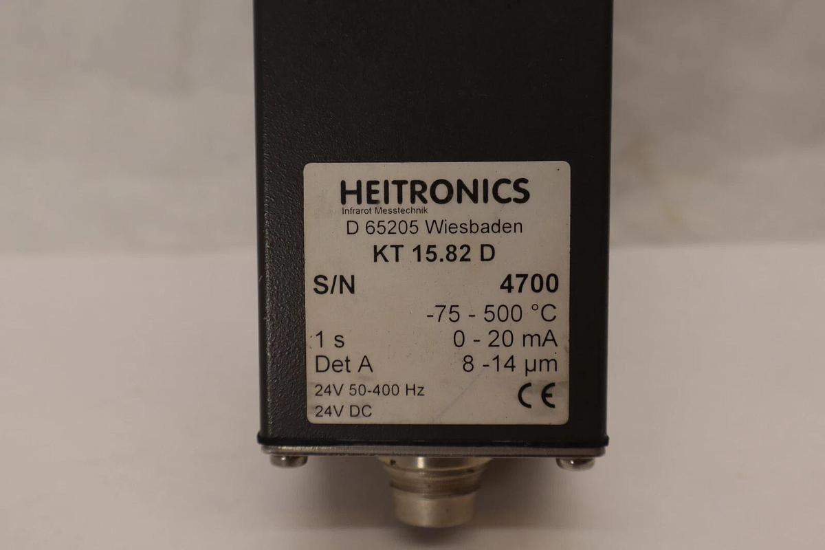 Used HEITRONICS KT 15.82 D 24V 50-400Hz Infrared Radiation Thermometer