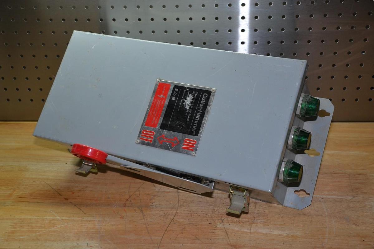 Used Cutler-Hammer DH362FDK 60 Amp Heavy Duty Safety Switch Enclosure Disconnect