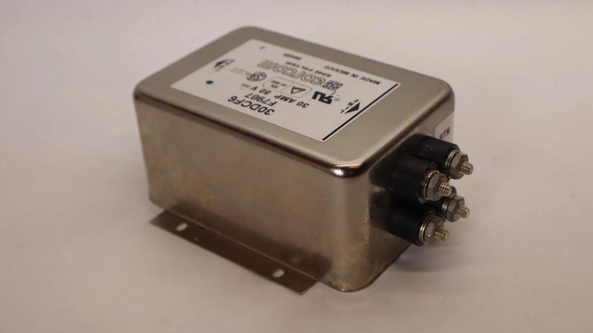 Corcom Power Line Filter 30DCF6 F7907 30 AMP 30A 80V EMI Filter (NOS)