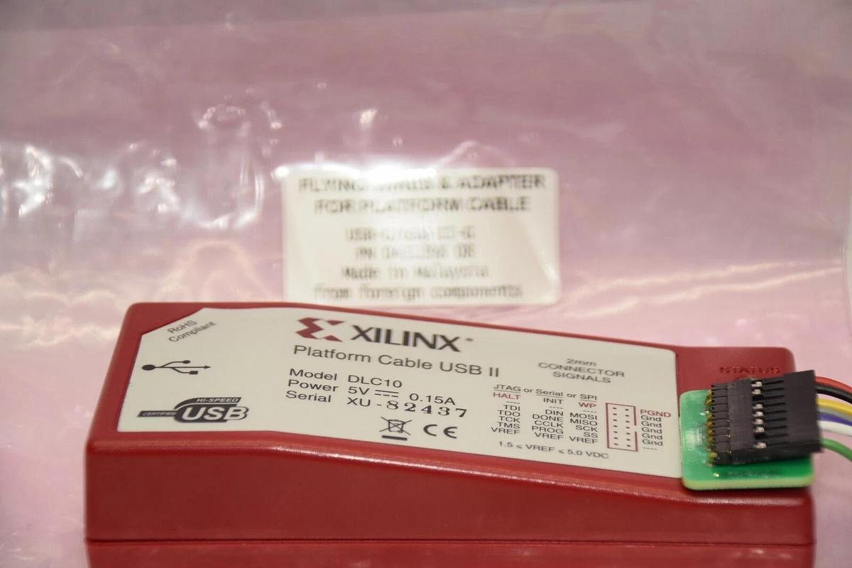 Used XILINX DLC10 5V 0.15A Platform Cable USB II