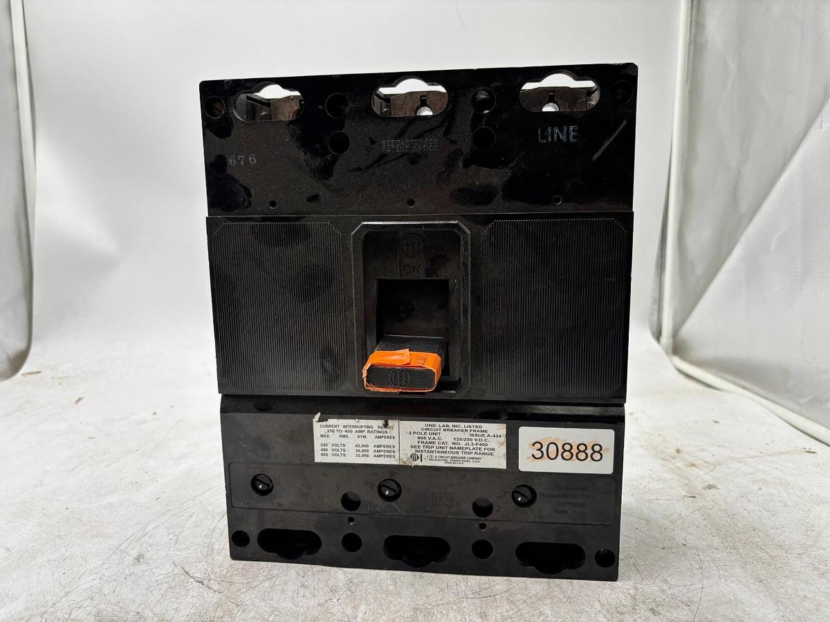 Used GE General Electric Circuit Breaker TJJ436400  ?, 400A 400 Amp A 600VAC 3 Pole