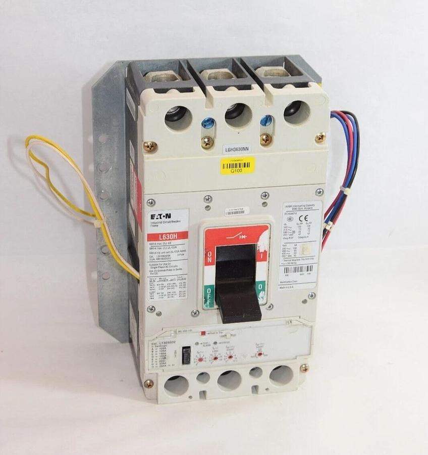 Used Eaton L630H LGH3630NN 69D4632G03 3pole 630A 630 A 630 Amp LT325032 trip