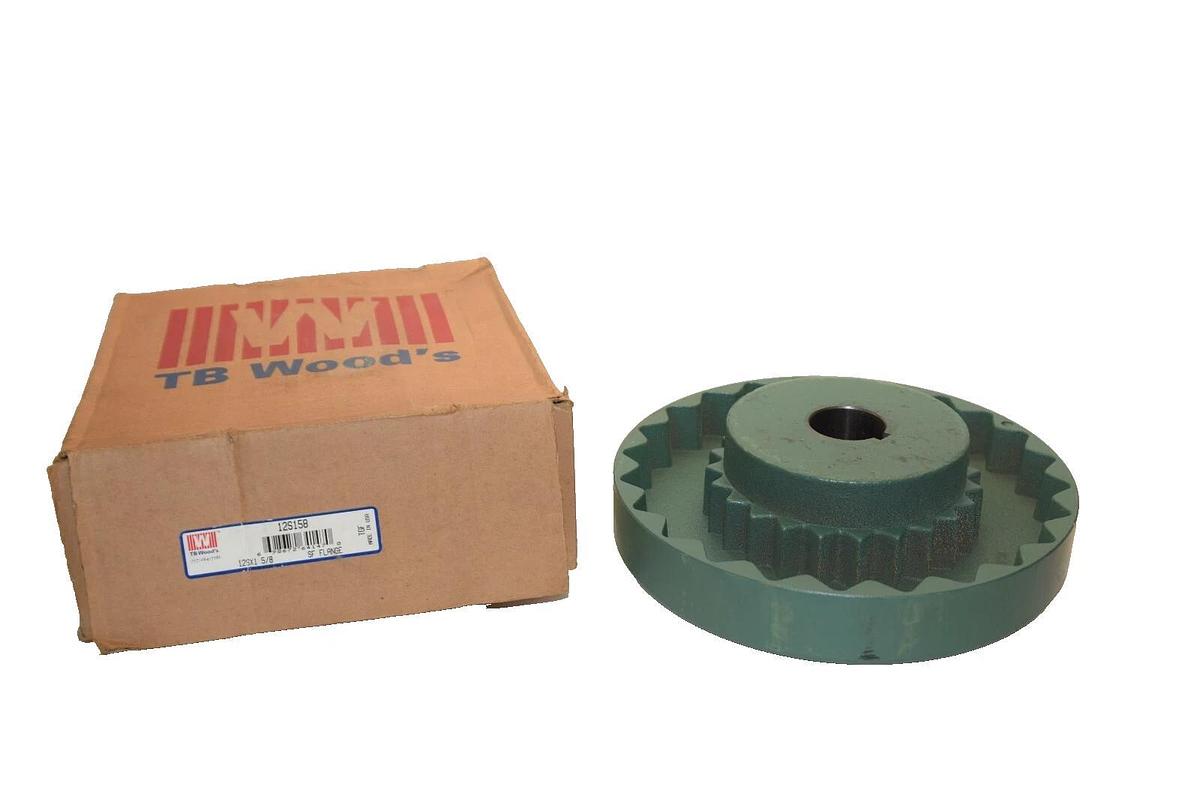 TB WOODS 12S158 12SX1 5/8 1 5/8" 12SX1-5/8 Bore Sure Flex Flange Coupling  NEW
