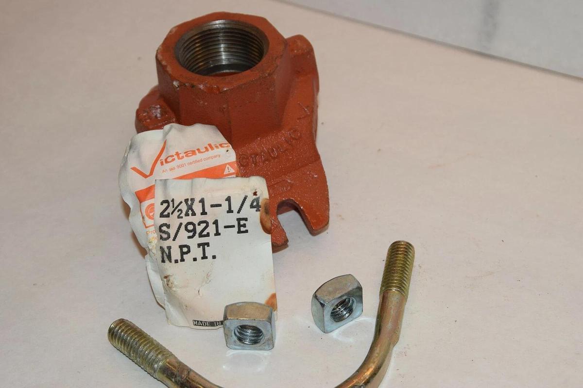 NEW VICTAULIC 2-1/2 x 1-1/4 S/921-E 2-1/2" BOLT 1-14" BRANCH OUTLET COUPLING