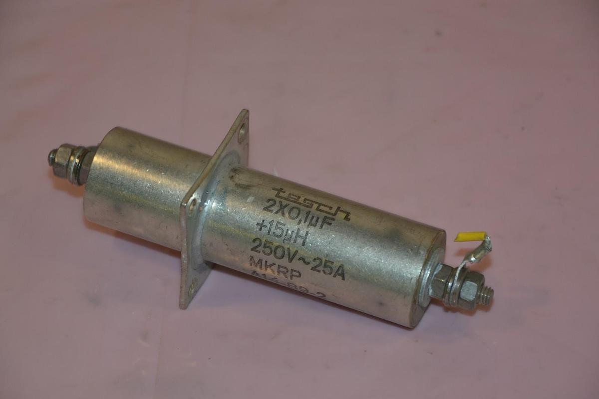 Used Tesch Filter MKRP A14-89-2 MKRPA14-89-2 250v 25a 2X0,1uF + 15uH