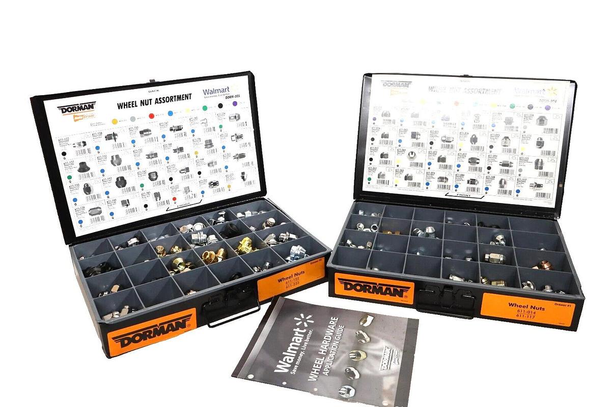 DORMAN Lug nut 110517-1 110517-2 Autograde Wheel Nuts Assortment (NEW 2 Drawer)