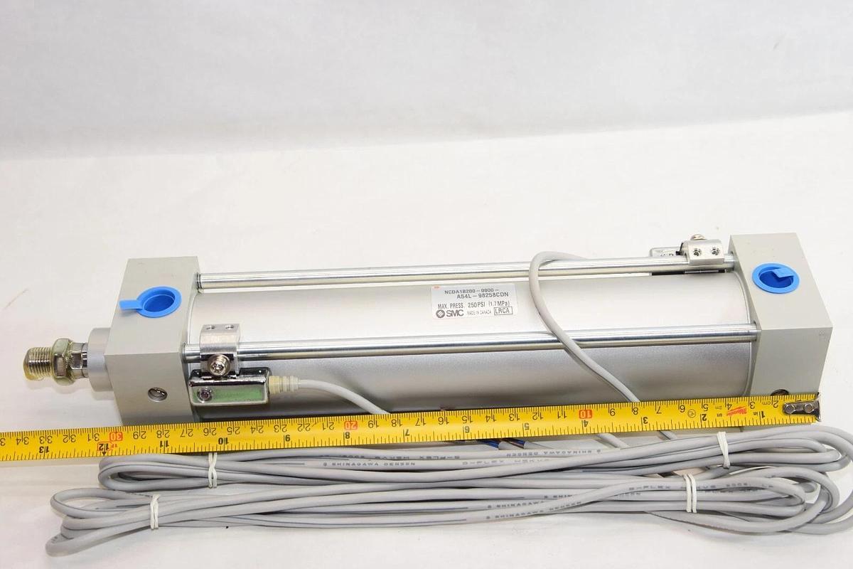 (NEW) SMC NCDA1B200-0800-A54L-98258CDN 250psi Tie Rod Air Cylinder