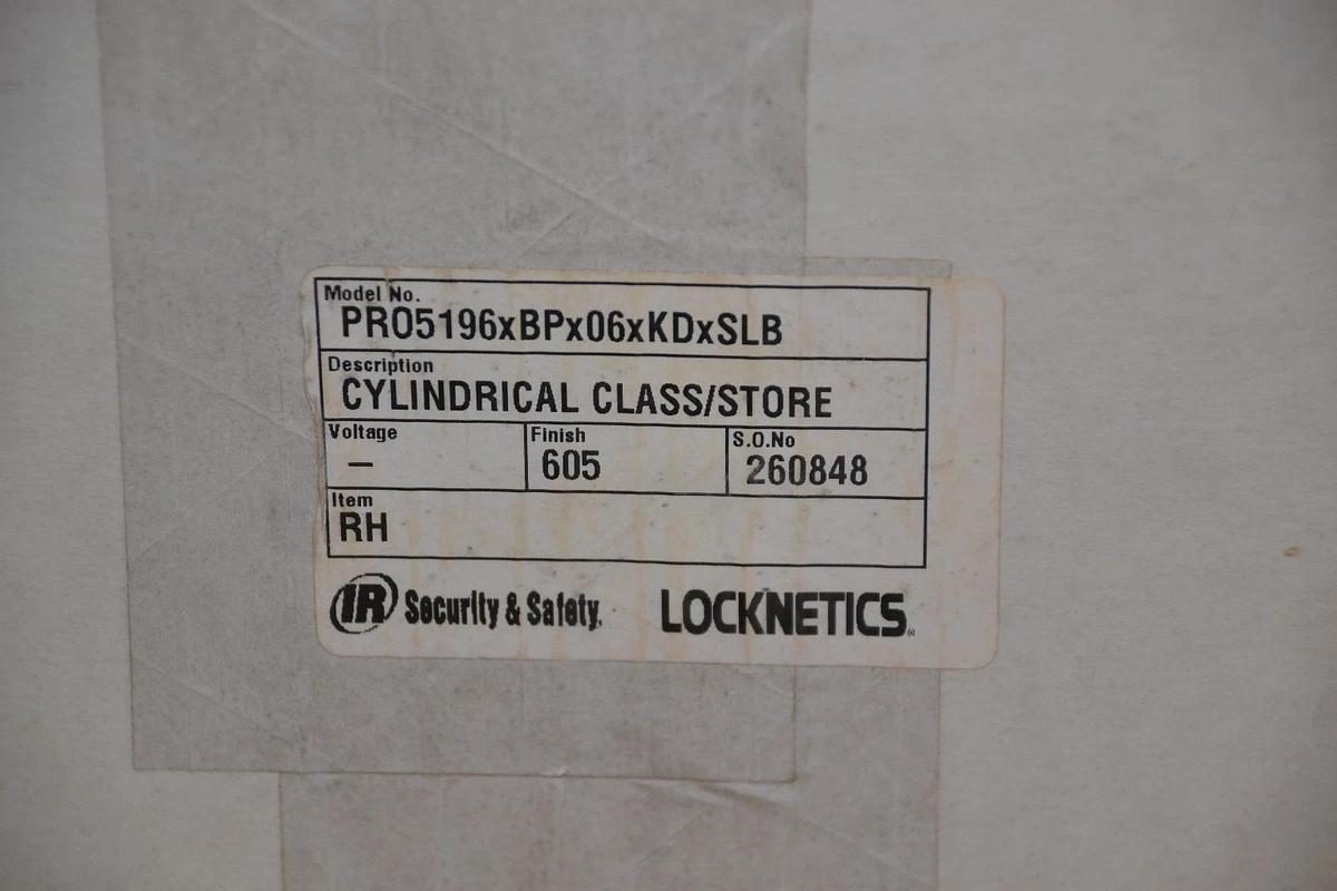 SCHLAGE PR05196XBPX06XKDXSLB LOCKNETICS COMMERCIAL ELECTRONIC LOCK SET GOLD