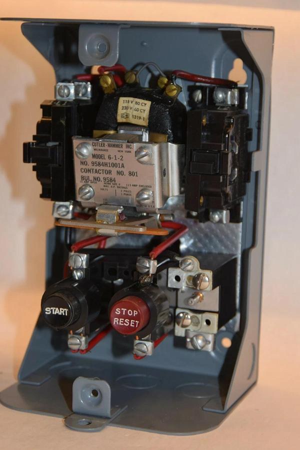 (NEW) CUTLER HAMMER 9584H1001A 6-1-2 801 9581 Size 0 2P 1 Ph Motor Control