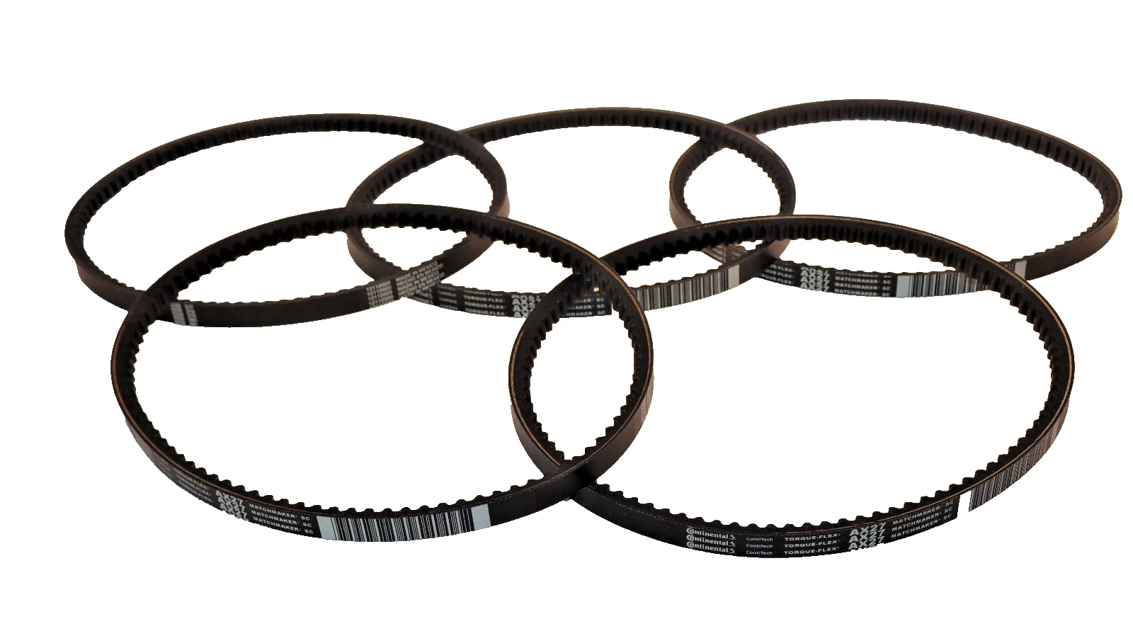 Continental Cogged V-Belt Belt AX27 Torque-Flex Matchmaker SC (Lot of 5 - New)