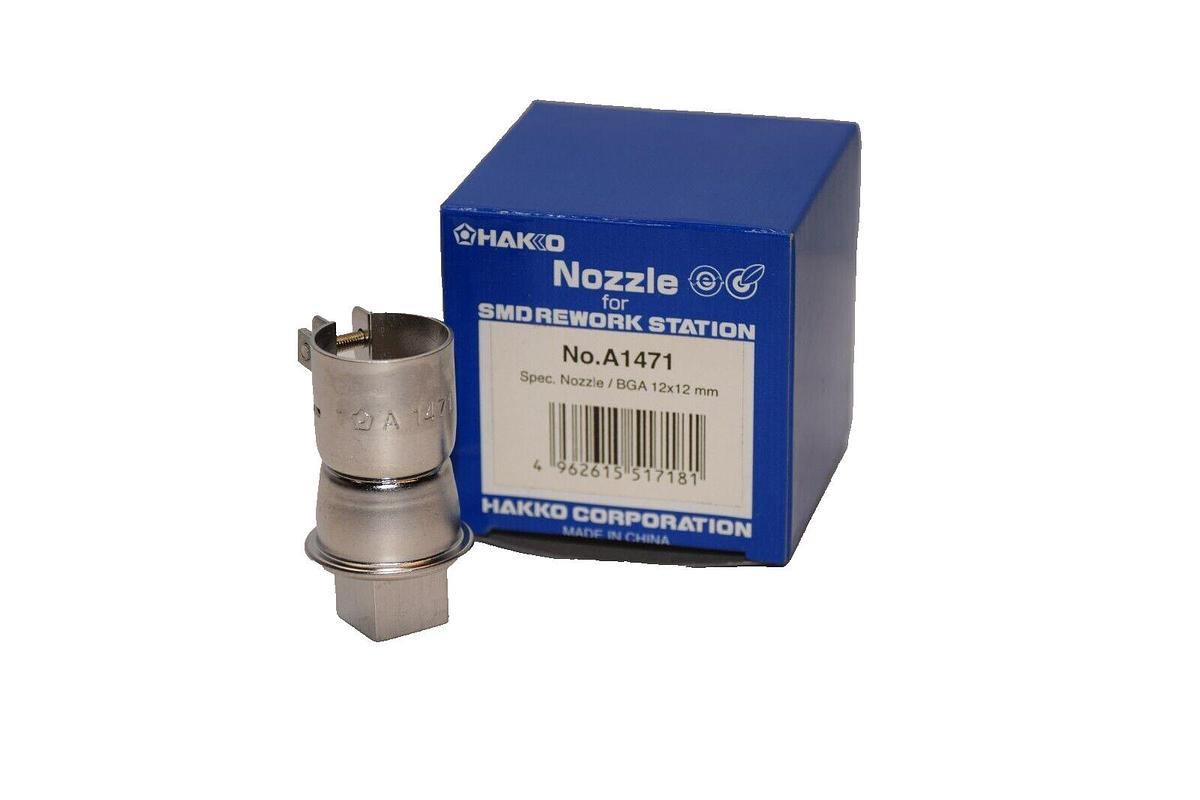 (NEW) HAKKO CORPORATION A1471 12x12mm Hot Air Desoldering Nozzle