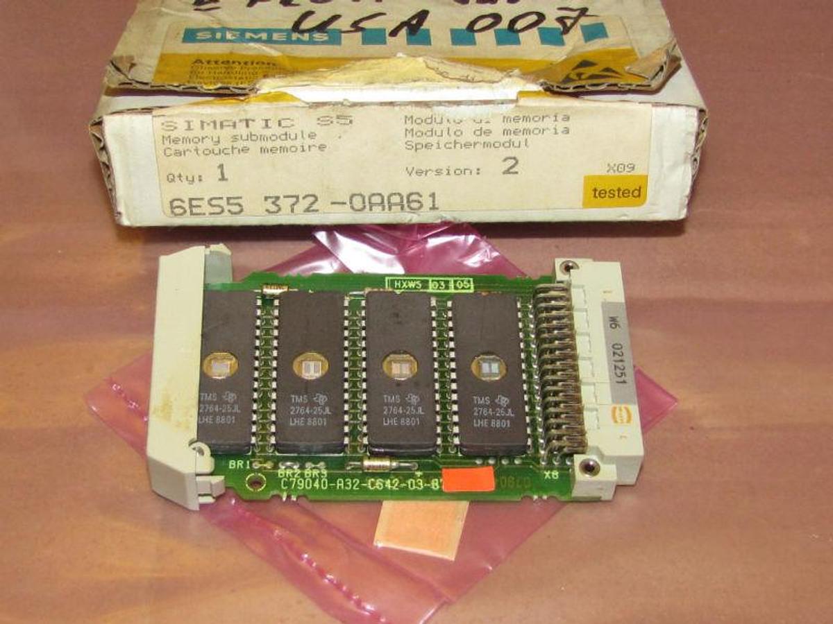 Siemens Simatic S5 Memory SubModule 6ES5 372-0AA61 NIB 6ES53720AA61 NIB NIB