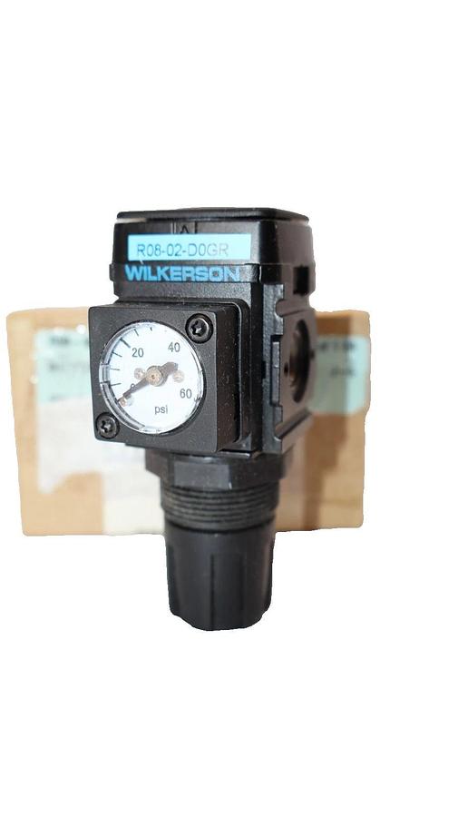 Wilkerson R08-02-D0GR , R0802D0GR 0-60psi 1/4" NPT Air Regulator (New)