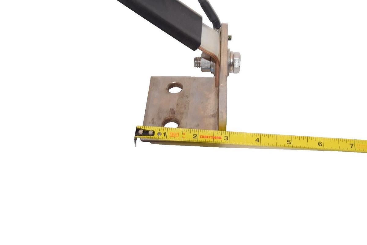 Used Xibar Buss Ground Strap Bracket BB-2885 C 2-1/2" x 3" x 1/4" 5-1/2" Strap Copper