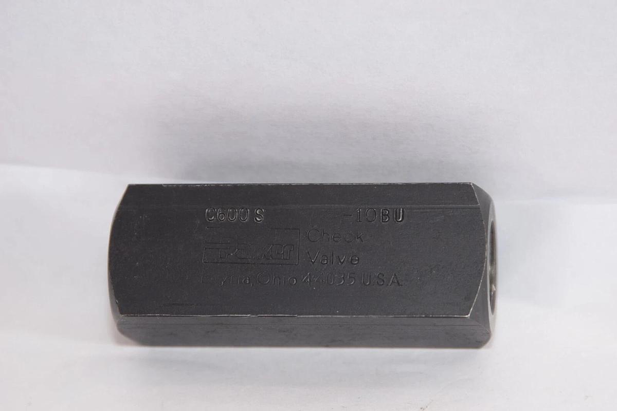(NEW) PARKER C600S-10BU 5000psi Check Valve