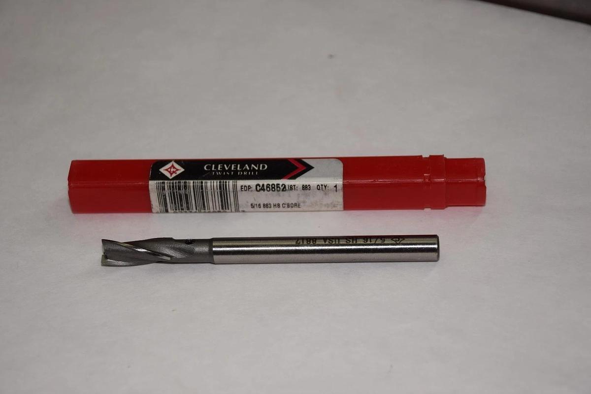 CLEVELAND 5/16" 5/16 883 HS C'BORE C46852 TWIST DRILL BIT NEW