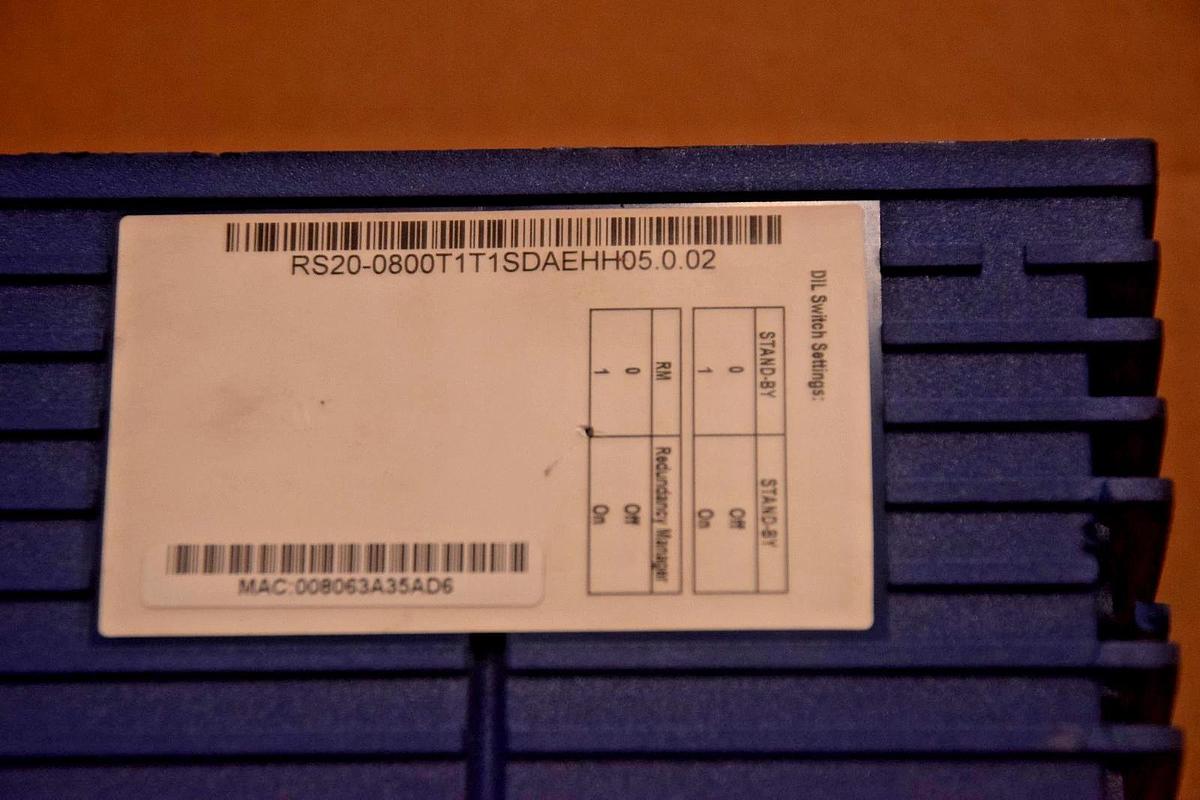 Used HIRSCHMANN Rail Switch Industrial Ethernet RS20 RS20-0800T1T1SDAEHH05.0.02