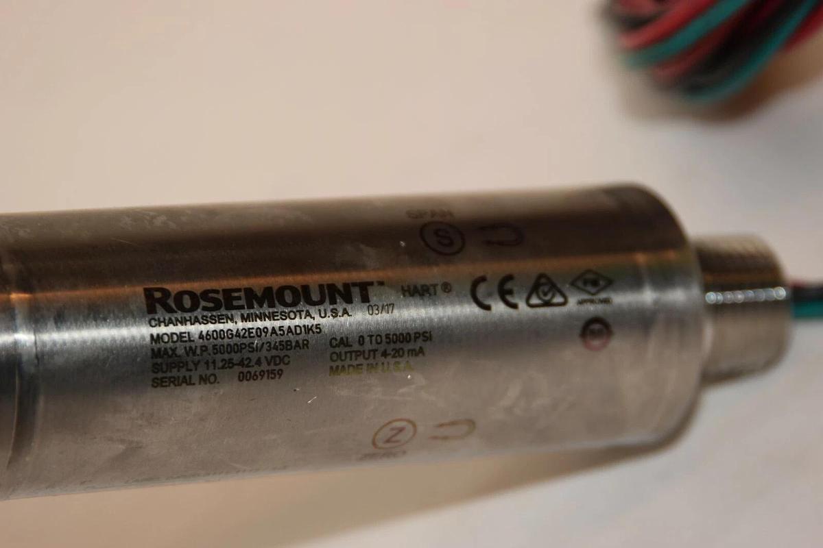 ROSEMOUNT 4600G42E09A5AD1K5, 4600 OIL, GAS  PRESSURE TRANSMITTER