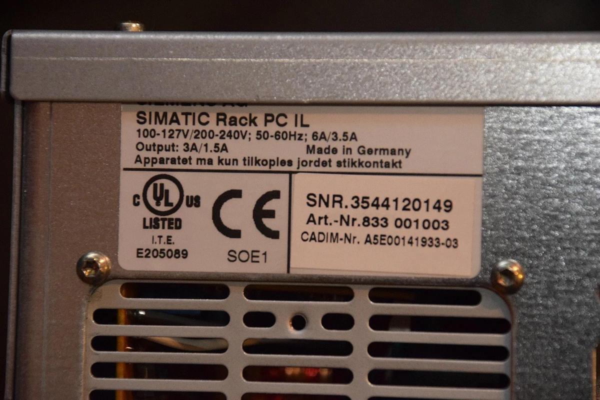 Siemens Simatic Rack PC IL40 6AG4010-0CA00-0CA0 100-127v/200-240v 6a/3.5a NEW
