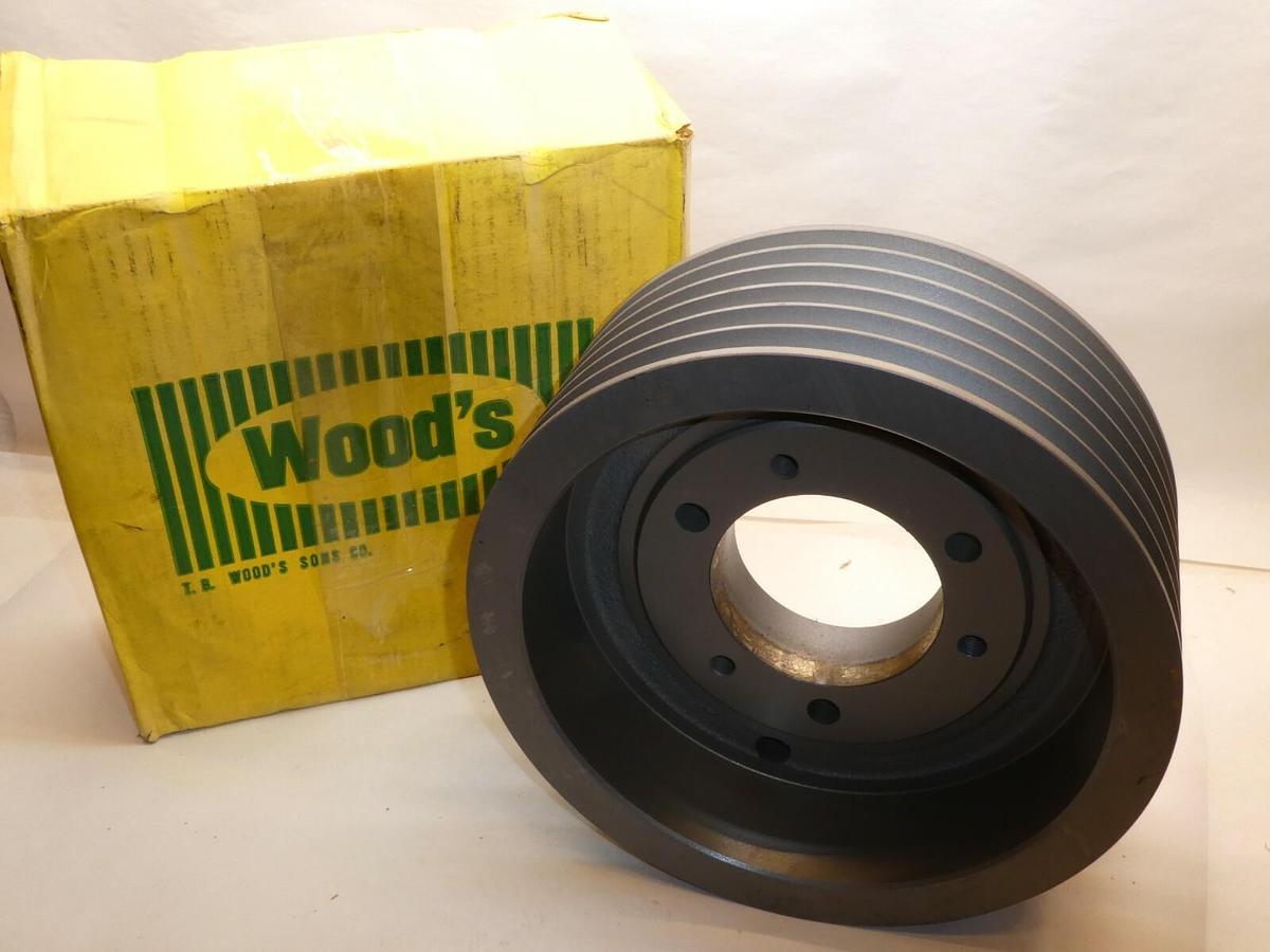 (NEW) TB WOODS 5V10.9X6-E 6 Grooved Ultra V-Belt Pulley Sheave