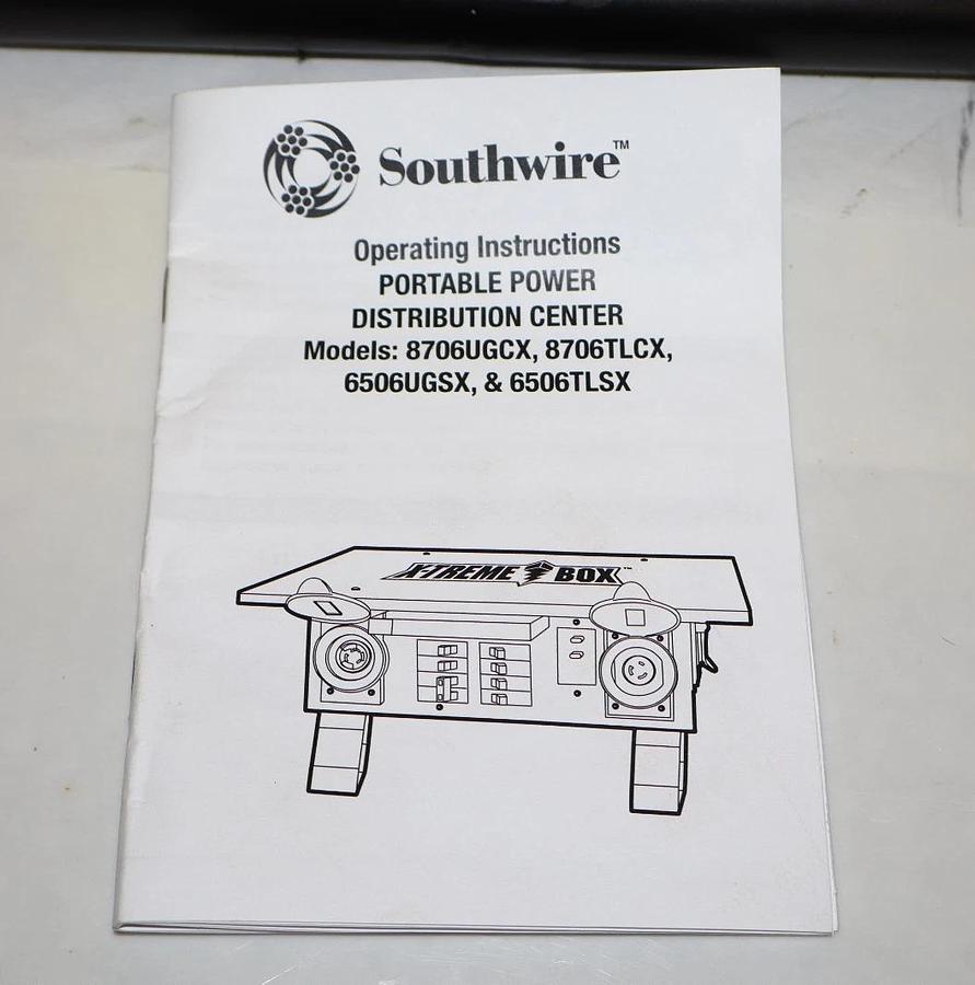 Southwire X-Treme Power Distribution Box 8706UGCX 50A 6-Circ 125/250v (New) 811409020137