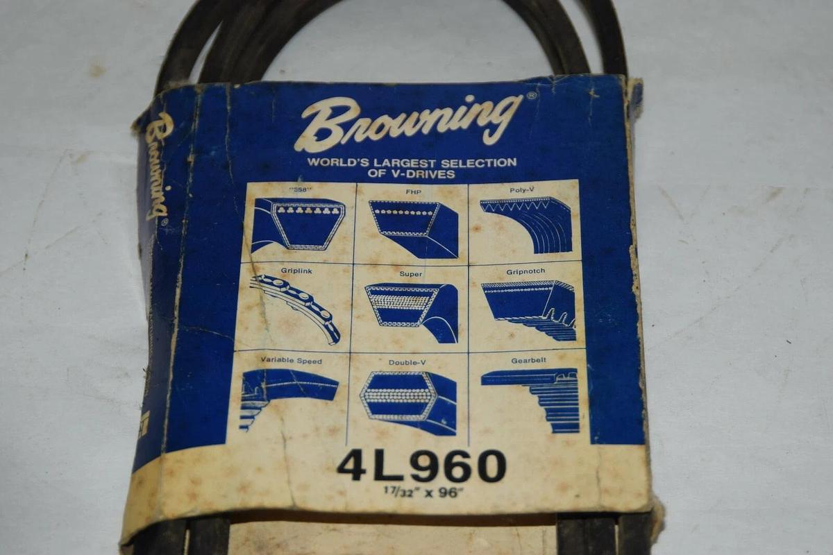 (New) Browning 4L960 V-Belt 17/32" x 96" Vbelt V-Belt 4 L 960