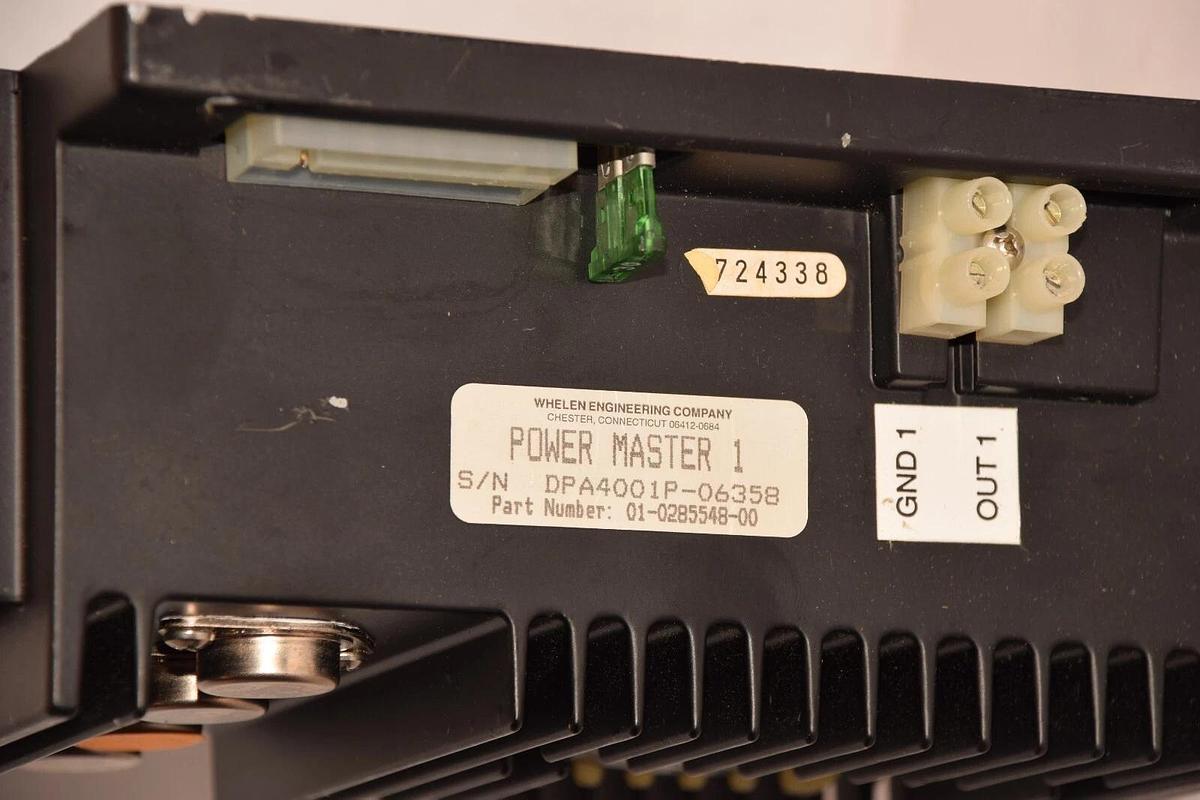 Used WHELEN POWER MASTER 01-0285548-00 , 01028554800 400W Power Amplifier