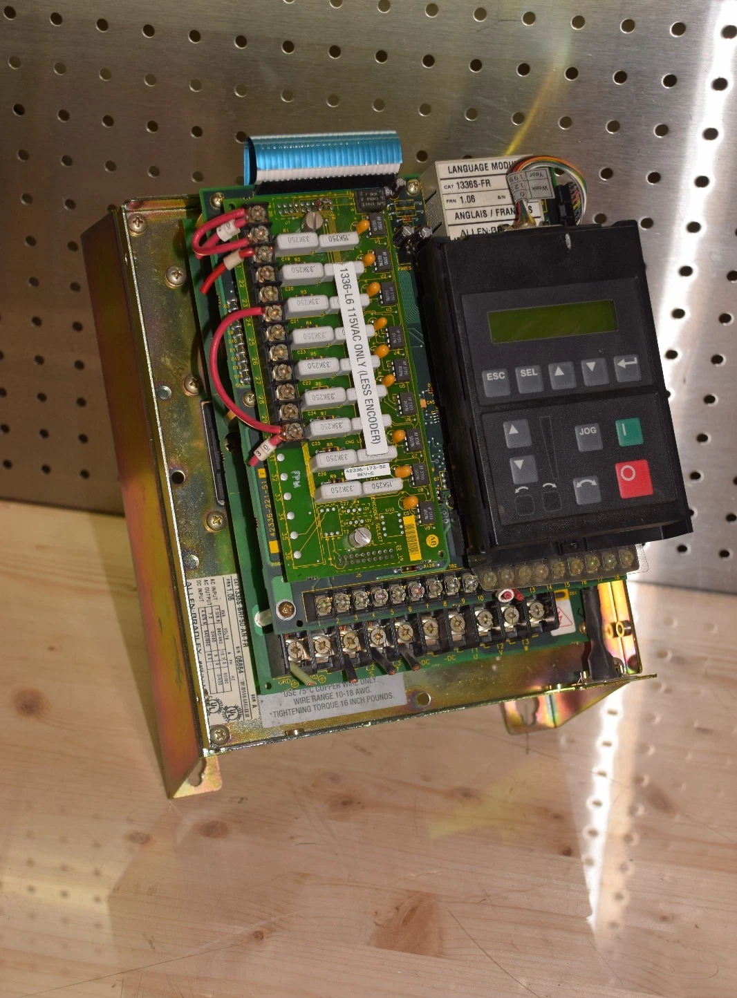 Used ALLEN-BRADLEY 1336S-BRF50-AN-FR Ser. A AC DRIVE 460VAC 5HP 7.2 KVA