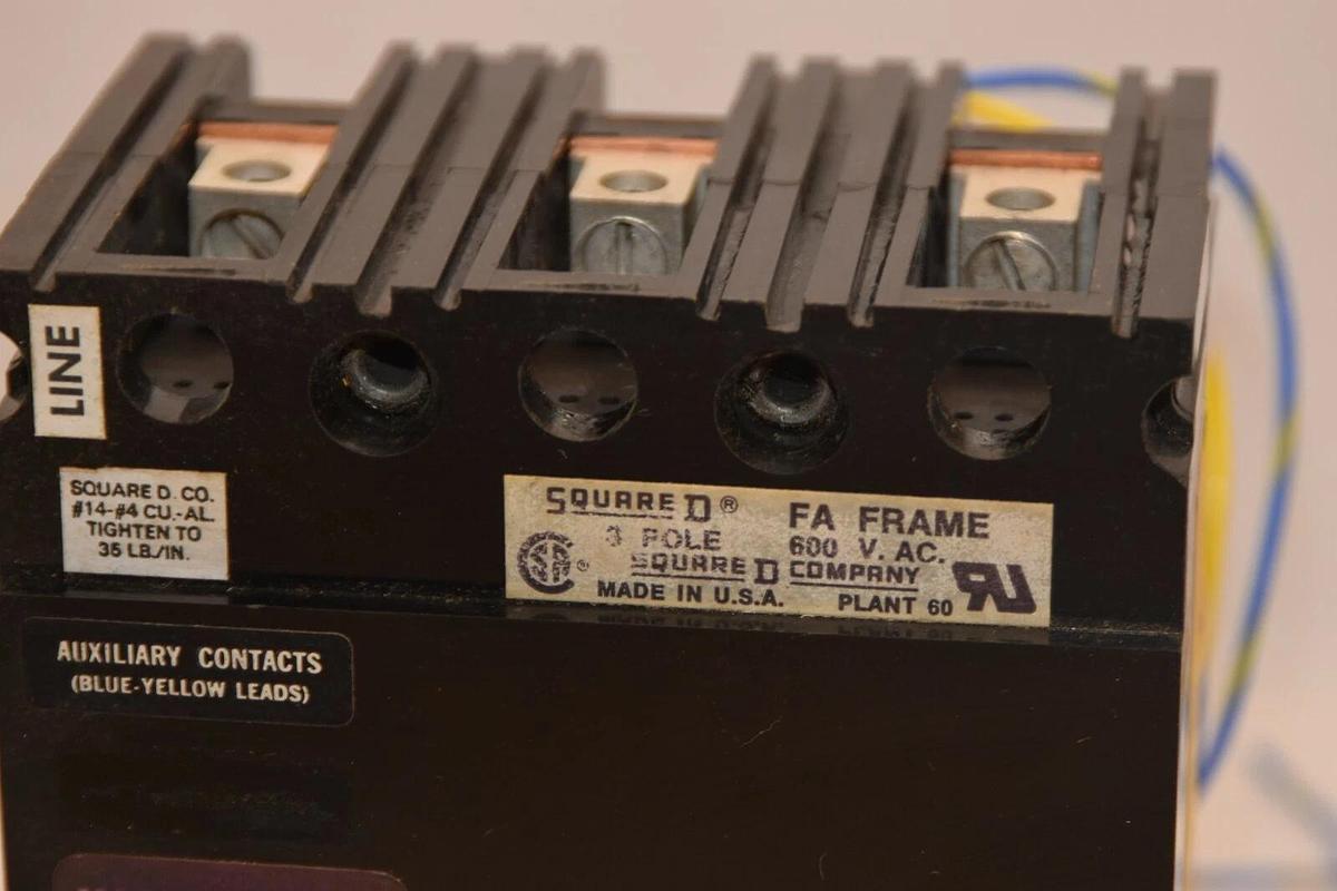 (NEW) SQUARE D FAL3600712M1212 7A 7 Amp 7 A 600V 3P Circuit Breaker
