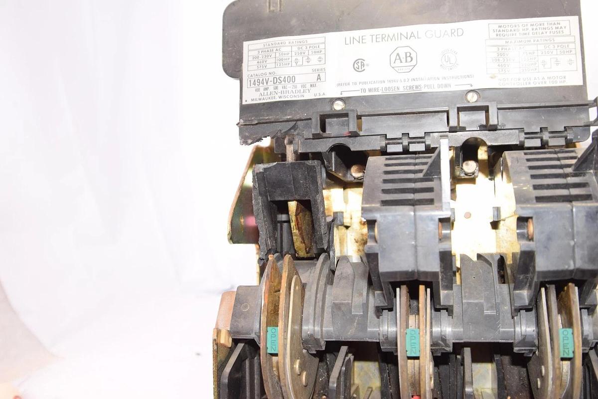 Used ALLEN BRADLEY 1494V-DS400 Series A 400A 600V Disconnect Switch *As-is*