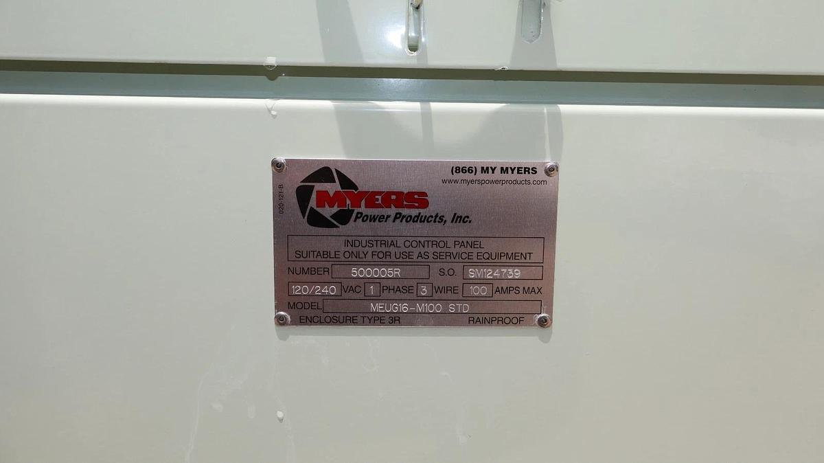 Myers Industrial 100 Amp Meter socket MEUG16-M100 STD Enclosure 3R 100A 1Phase