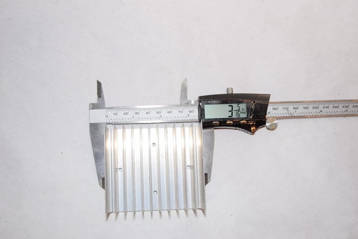 Used Small Heat Sink Approx. 3-5/16" x 2-15/16" x 1-3/8"
