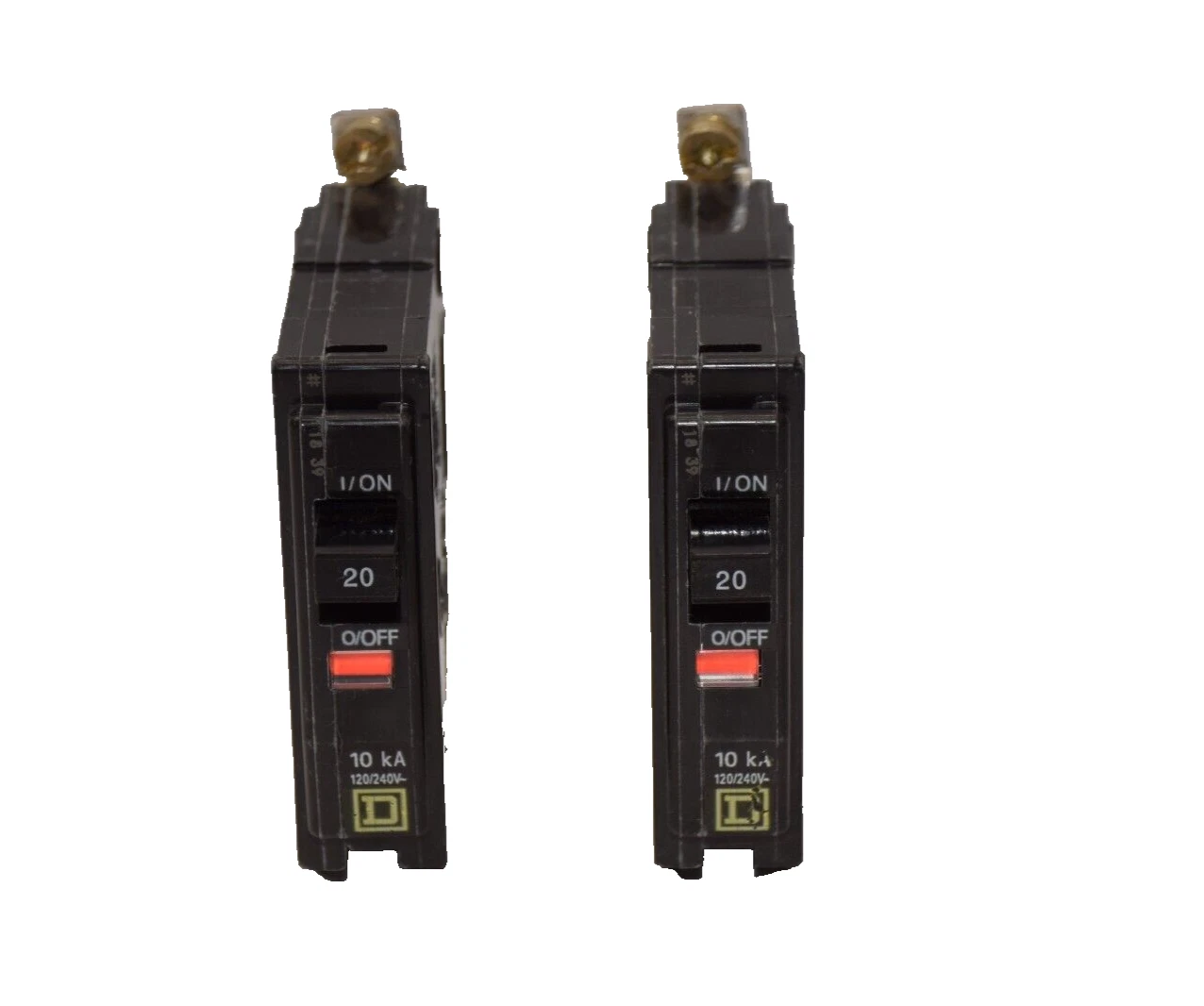 (Lot of 2) Square D Breaker HACR QOB 20A 20 Amp DP-4075 1 pole 1p 120/240v NEW