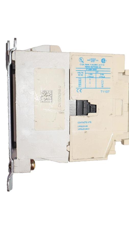 Cutler-Hammer Eaton Contactor CN15DN3 Size Sz 1 600V 27A 120v coil 3P CN15DN3AB