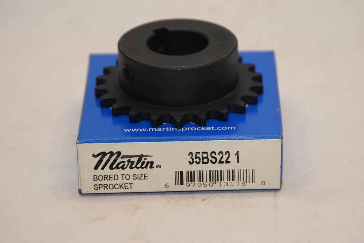 (NEW) MARTIN 35BS221 1" Bore 22 Teeth Sprocket