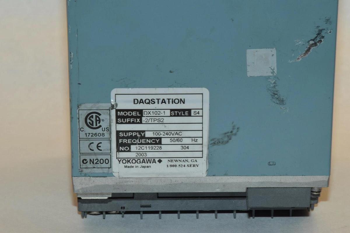 Used YOKOGAWA DX102-1-2/TPS2  DX10212TPS2 DX102 1 Daqstation Chart Recorder