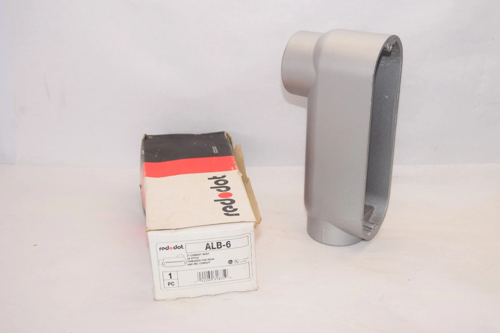 (NEW) RED DOT ALB-6 2" LB Style Threaded Diecast Aluminum Conduit Body