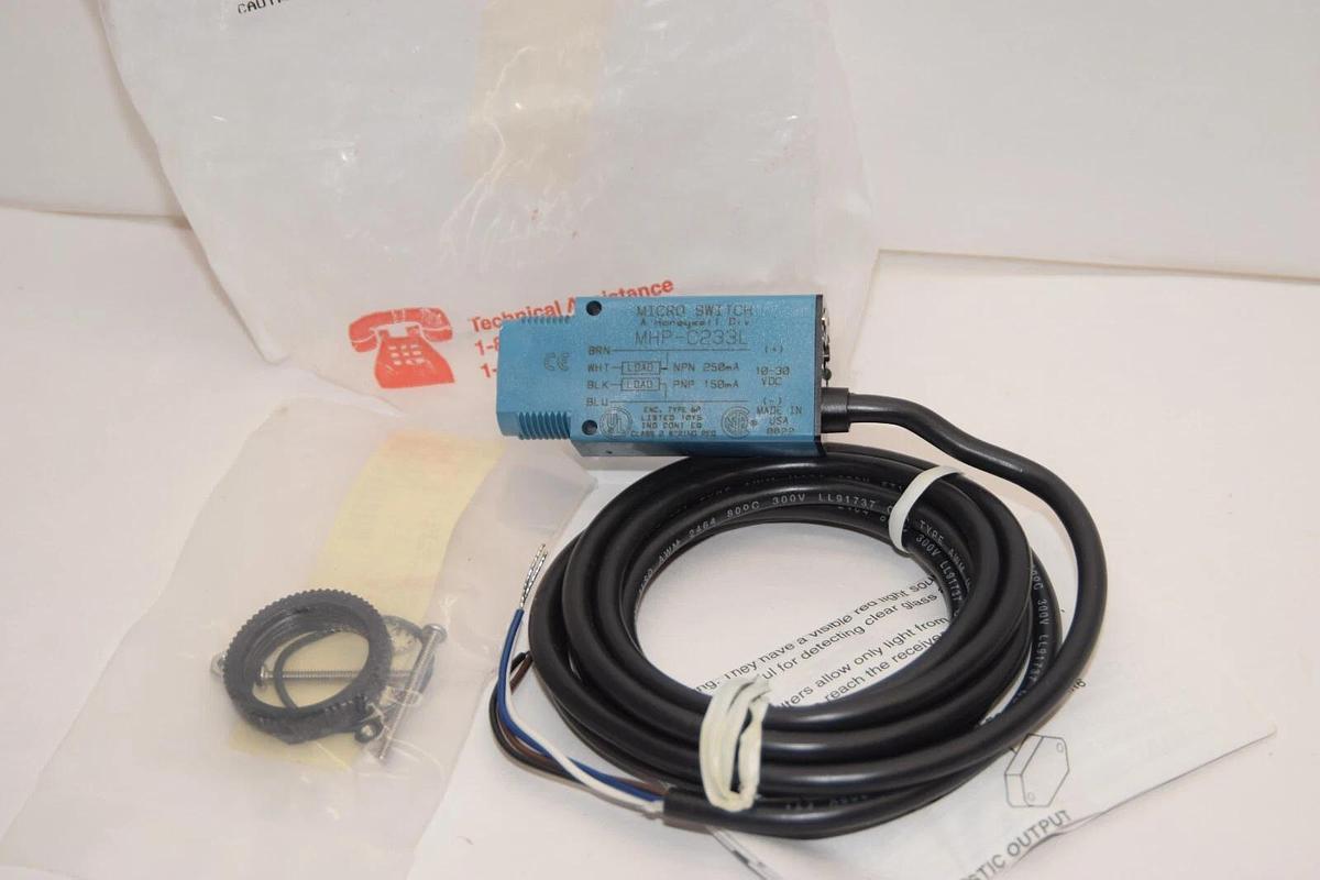 (NEW) HONEYWELL MHP-C233L 10-30Vdc 150/250mA Photoelectric Sensor USA