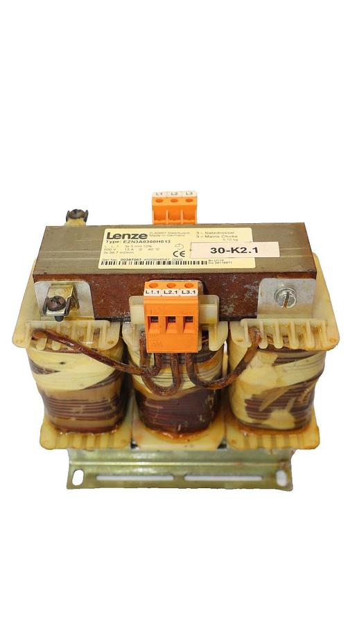 Used Lenze EZN3A0300H013 , 3x3mH 10% 500V 13A Mains Filter Reactor